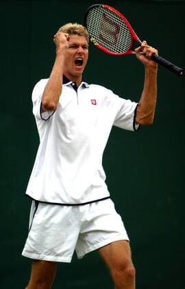 Alexander Popp (Deutschland) - Jubel Tennis Herren All England Championships 2003, Grand Slam, ATP-Tour Einzelbild Wimbledon London Freude, Begeisterung,