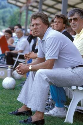 Fußball, Trainerhistorie KSV Hessen Kassel von 1964 bis heute Trainer Franz Brungs (Kassel) Fußball Herren Saison 1988 1989, Oberliga Hessen, KSV Hessen Kassel, Vdia, Einzelbild Kassel
