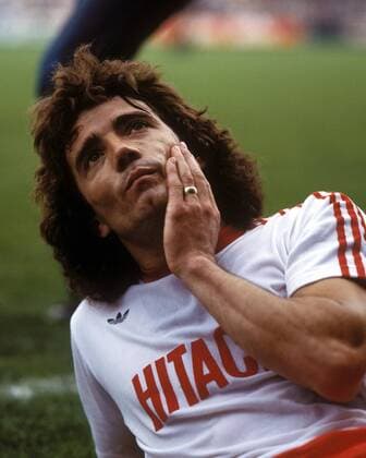 Au Backe! Kevin Keegan (HSV) nachdenklich am Boden Fußball 1. BL Herren Saison 1978 1979, Hamburger SV, Mfdia Einzelbild Hamburg Nachdenklichkeit,