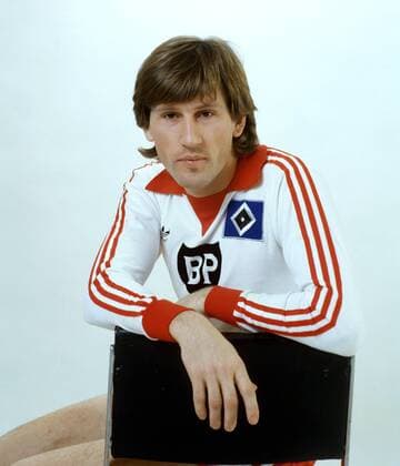 Manfred Kaltz (HSV) Fußball 1. BL Herren Saison 1979 1980, Hamburger SV, Mfdia Einzelbild Hamburg