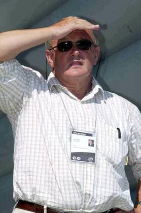 Jean Marie Leblanc (Frankreich) - Direktor der Societe du Tour de France Radsport Herren Tour de France 2003, Straßenradsport, Straße, Rad Einzelbild 11. Etappe: Narbonne - Toulouse  