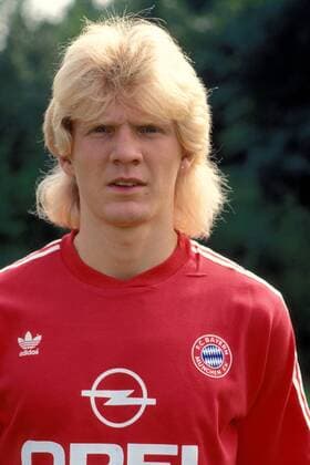 Stefan Effenberg (Bayern) Fußball 1. BL Herren Saison 1990 1991, FC Bayern München, Vdia Porträt München
