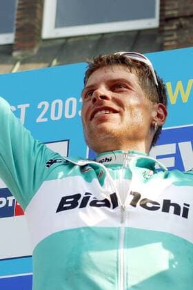 Jan Ullrich (Deutschland Bianchi) Radsport Herren HEW Cyclassics 2003, Straßenradsport, Straße, Rad Einzelbild Hamburg Freude,
