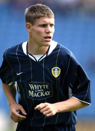 James Milner (Leeds) Fußball Herren English Premier League 2003 2004, 1. Englische Liga, Burnley - Leeds United FC 4:2, Testspiel, Vdig Einzelbild Burnley
