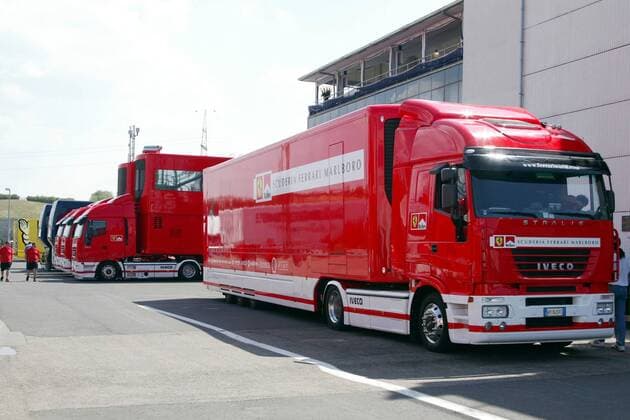 Ferrari-Teamtrucks Motorsport Grand Prix Herren Großer Preis von Ungarn 2003, Formel 1 Weltmeisterschaft, F1, F, GP, WM Gruppe Budapest