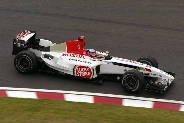 Takuma Sato (Japan BAR-Honda) in seinem Boliden Motorsport Grand Prix Herren Großer Preis von Japan 2003, Formel 1 Weltmeisterschaft, F1, F, GP, WM, freies Training Einzelbild International Racing Course Suzuka