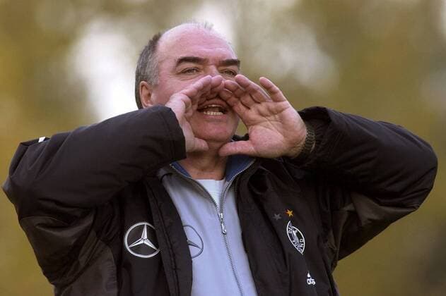 U16 Nationaltrainer Jörg Daniel (Deutschland) Fußball Länderspiel Herren Freundschaftsspiel 2003, U16-Nationalmannschaft, Nationalteam, Nationaltrikot, U 16-Junioren, Vdig Einzelbild Länderspiel, Test, Testspiel Braunsbedra