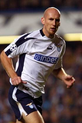 Jaap Stam (Lazio) Fußball EC 1 Herren Champions League 2003 2004, Lazio Rom Einzelbild London