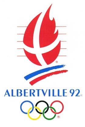 Offizielles Logo der Olympischen Winterspiele 1992 in Albertville OS Winter Olympische Winterspiele 1992, Olympia, Olympiade, Spiele, Vneg Einzelbild Albertville