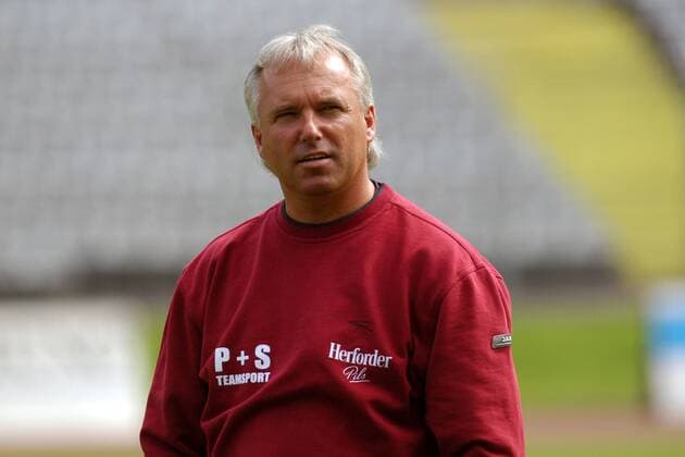 Trainer Peter Vollmann (Münster) Fußball Herren Regionalliga Nord 2003 2004, 3. Liga, Preußen Münster Einzelbild