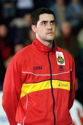 Alberto Raul Entrerrios (Spanien) Handball Länderspiel Herren Supercup 2003, Super-Cup, Länderspiel, Nationalmannschaft, Nationalteam, Vdig Porträt Leipzig