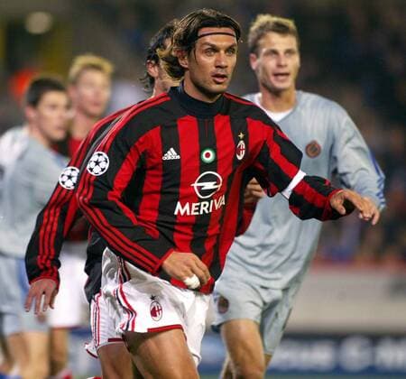 Paolo Maldini (Milan) Fußball EC 1 Herren Champions League 2003 2004, FC Brügge - AC Mailand 0:1, Vdig Einzelbild Brügge