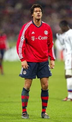 Michael Ballack (Bayern) enttäuscht Fußball EC 1 Herren Champions League 2003 2004, FC Bayern München, Vdig Einzelbild München Enttäuschung, Verzweiflung,