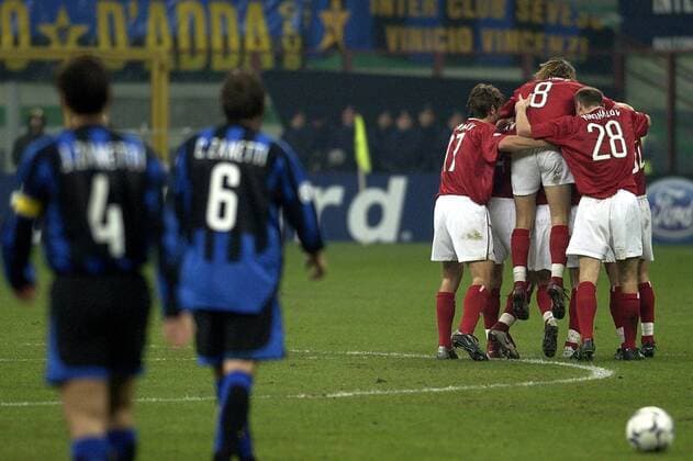 Torjubel Lok Moskau Fußball EC 1 Herren Champions League 2003 2004, Internazionale Milano - Lokomotive Moskau 1:1 Totale o0 Lokomotiv Mailand Freude, Begeisterung,