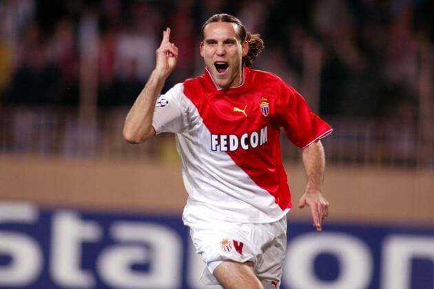 Dado Prso (Monaco) - Torjubel Fußball EC 1 Herren Champions League 2003 2004, AS Monaco Einzelbild Monte Carlo Freude, Begeisterung,  