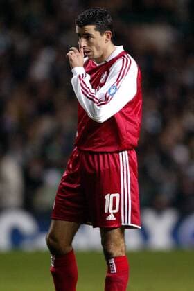 Roy Makaay (Bayern) unzufrieden Fußball EC 1 Herren Champions League 2003 2004, Glasgow - FC Bayern München 0:0, Vdig Einzelbild Glasgow