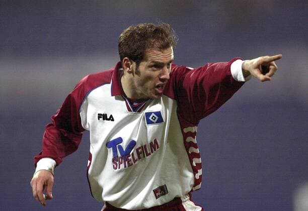 Sergej Barbarez (HSV) gibt lautstark Anweisungen Fußball 1. BL Herren Saison 2000 2001, Hamburger SV, Hamburg, Vdig Einzelbild Gelsenkirchen Ungeduld,