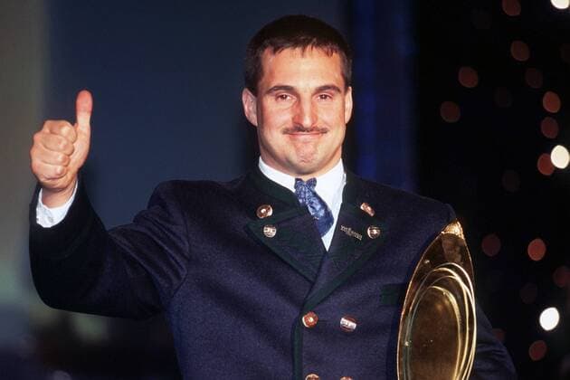 Georg Hackl (Deutschland) Rennrodeln Herren Rodeln 1998, Rennschlitten, Rennschlittensport Einzelbild
