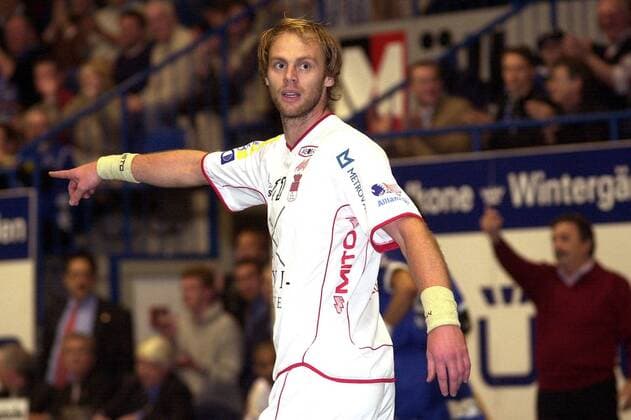 Olafur Stefansson (Ciudad) Handball EC 1 Herren Champions League 2003 2004, Lemgo - Ciudad Real 34:29, Vdig Einzelbild Lemgo