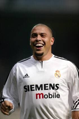 Torschütze Ronaldo (Real Madrid) - Torjubel Fußball Herren Primera Division 2003 2004, 1. Spanische Liga, Vdig, Real Madrid Porträt Madrid Freude, Begeisterung