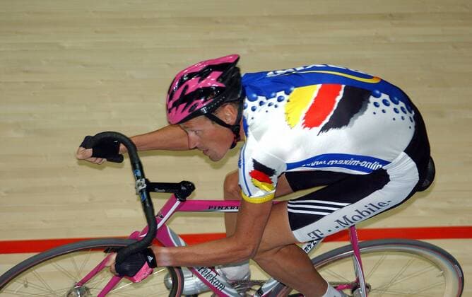 Rolf Aldag (Deutschland) Radsport Herren 67. Großer Weihnachtspreis 2003, Omnium der Asse Einzelbild Dortmund