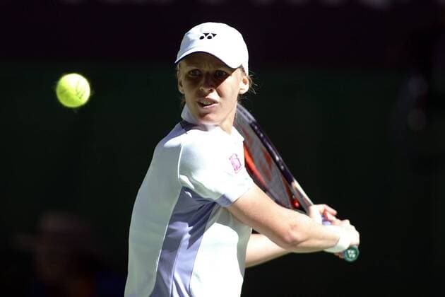 Elena Dementieva (Rußland) - beidhändige Rückhand Tennis Damen Australian Open 2004, WTA-Tour, Grand Slam, Vdig Einzelbild Melbourne