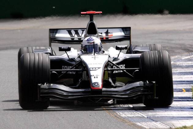 David Coulthard (Schottland McLaren-Mercedes) in seinem Boliden Motorsport Grand Prix Herren Großer Preis von Australien 2004, Formel 1 Weltmeisterschaft, F1, F, GP, WM, Vdig Einzelbild Albert Park Melbourne