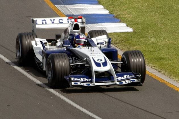 Juan Pablo Montoya (Kolumbien BMW-Williams) in seinem Boliden Motorsport Grand Prix Herren Großer Preis von Australien 2004, Formel 1 Weltmeisterschaft, F1, F, GP, WM, Training, Vdig Einzelbild Albert Park Melbourne