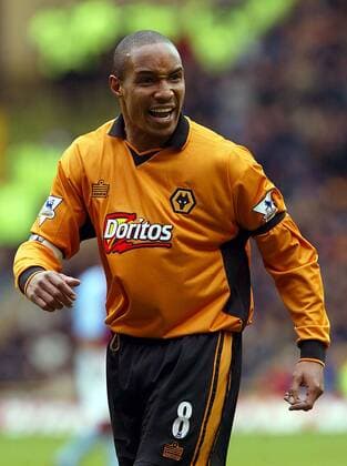 Paul Ince (Wolverhampton) wütend Fußball Herren English Premier League 2003 2004, 1. Englische Liga, Wolverhampton Wanderers FC, Wolves, Vdig Einzelbild Wolverhampton Wut, Spannung,