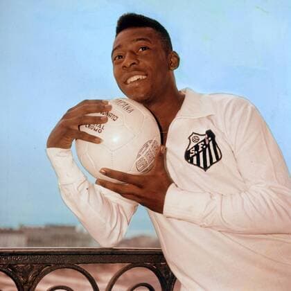 Pele (FC Santos) Fußball Herren Saison 1963 1964, 1. Brasilianische Liga, Shooting, Fotoshooting, Fototermin, Porträt Santos