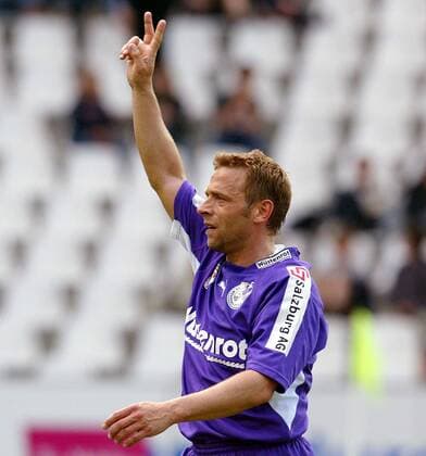Thomas Häßler (Salzburg) gibt Anweisungen Fußball Herren tmobileBundesliga 2003 2004, 1. Österreichische Liga Einzelbild Salzburg