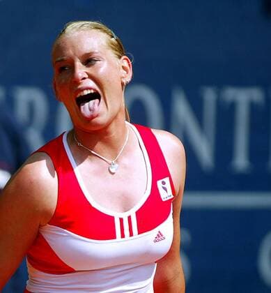 Barbara Schett (Österreich) Tennis Damen Ladies German Open 2004, WTA-Tour Einzelbild Hundekehle Berlin
