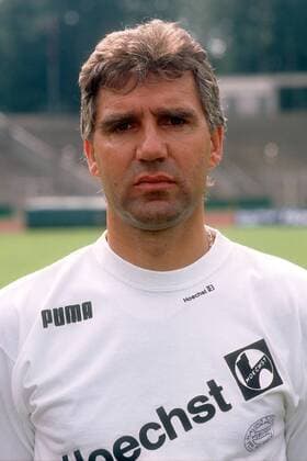 Trainer Jörg Berger (Frankfurt) Fußball 1. BL Herren Saison 1989 1990, Eintracht Frankfurt, Vorstellung, Präsentation, Pressetermin, Porträttermin, Vdia Porträt Frankfurt M.