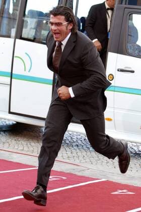 Alberto Tomba (Italien) startet durch zur Verleihung des Laureus World Sports Awards 2004 Alpiner Skilauf Herren Laureus World Sports Awards 2004, Sportlerwahl, Ehrung, Sportlerehrung, Sportlerauszeichnung, Vdig Einzelbild Award Estoril Dynamik,