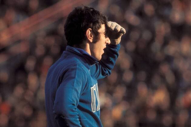 Torwart Dino Zoff (Italien) mit Weitblick Fußball Länderspiel Herren Länderspiel 1974, Testspiel, Test, Freundschaftsspiel, Nationalmannschaft, Nationalteam, Einzelbild Rom