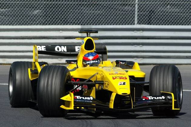 Timo Glock (Deutschland Jordan-Cosworth) in seinem Rennwagen Motorsport Grand Prix Herren Großer Preis von Kanada 2004, Formel 1 Weltmeisterschaft, F1, F, GP, WM, Einzelbild Montreal