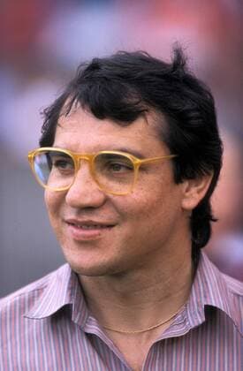 Manager Felix Magath (HSV) mit modischer Brille Fußball 1. BL Herren Saison 1986 1987, Hamburger SV Porträt Hamburg