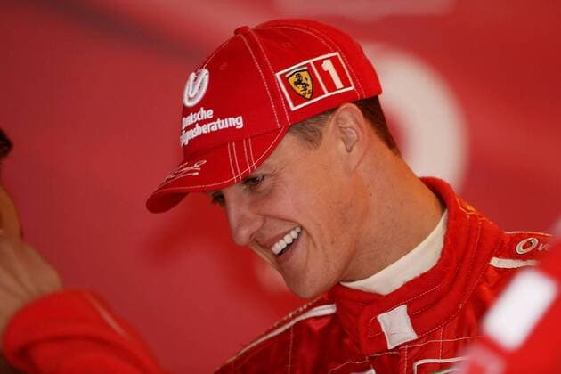 Michael Schumacher (Deutschland Ferrari) Motorsport Grand Prix Herren Großer Preis von England 2004, Formel 1 Weltmeisterschaft, F1, F, GP, WM Porträt Freies Training Silverstone