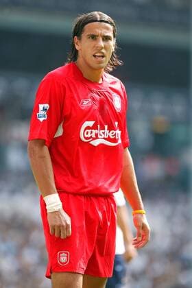 Milan Baros (Liverpool) unzufrieden Fußball Herren English Premier League 2004 2005, 1. Englische Liga, FC Liverpool Einzelbild London Enttäuschung,