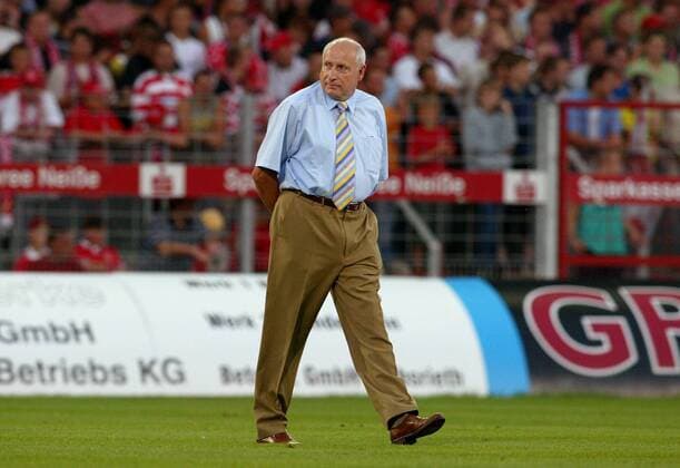 Präsident Dieter Krein (Cottbus) Fußball 2. BL Herren Saison 2004 2005, FC Energie Cottbus Einzelbild Cottbus