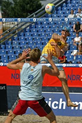 Jonas Reckermann (Moerser SC Deutschland) - Schmetterball Beachvolleyball LM Herren Deutsche Meisterschaft 2004, DM, Beach, Landesmeisterschaft Gruppe Timmendorfer Strand Timmendorf Dynamik,
