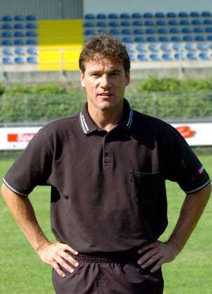 Trainer Brent Goulet (SV Elversberg) Fußball Herren Regionalliga Süd 2004 2005, 3. Liga, Vorstellung, Präsentation, Pressetermin, Porträttermin, Porträt Elversberg