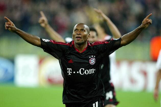 Ze Roberto (Bayern) - Torjubel Fußball EC 1 Herren Champions League 2004 2005, FC Bayern München, Vdig Einzelbild München Freude,
