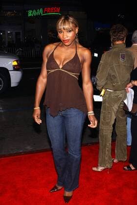 Serena Williams (USA) macht auch in Hollywood eine gute Figur Tennis Damen Filmpremiere 2004, Kinofilmpremiere, Einzelbild Los Angeles, L.A., LA, L A, Hollywood