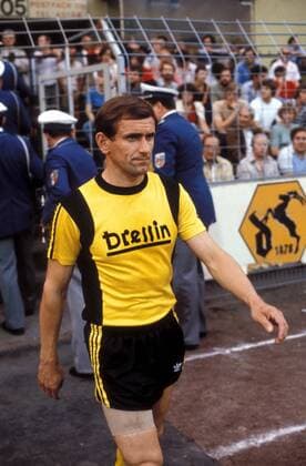 Manfred Größler (Bayreuth) Fußball 2. BL Herren Saison 1978 1979 Süd, SpVgg Bayreuth, Rückspiel, Aufstiegsspiel, Aufstiegsspiele, Aufstiegsrunde Einzelbild Uerdingen