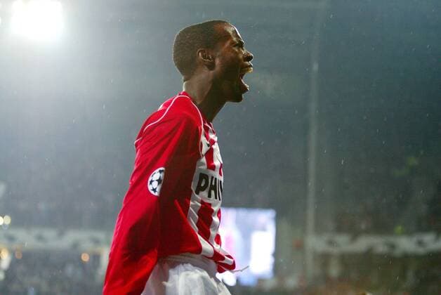 DaMarcus Beasley (Eindhoven) - Torjubel - PUBLISHING RIGHTS FOR GERMAN MEDIA ONLY Fußball EC 1 Herren Champions League 2004 2005, PSV Eindhoven - Rosenborg Trondheim 1:0, Vdig Einzelbild Eindhoven Begeisterung, Freude,