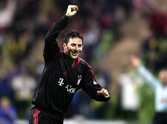 Claudio Pizarro (Bayern) - Torjubel Fußball EC 1 Herren Champions League 2004 2005, FC Bayern München Einzelbild München Freude,
