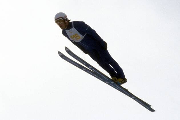 Ulrich Wehling (DDR) Nordische Kombination OS Winter Herren Olympische Winterspiele 1980, Olympia, Olympiade, Spiele, Ski Nordisch, Nordischer Skisport, Vdia Einzelbild Lake Placid