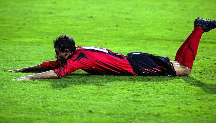 Marko Babic (Leverkusen) - Torjubel Fußball EC 1 Herren Champions League 2004 2005, Bayer 04 Leverkusen Einzelbild Leverkusen Freude,