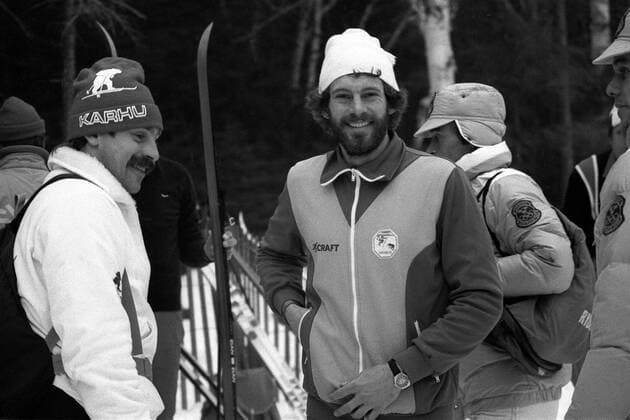 Thomas Wassberg (Schweden) gut gelaunt Nordischer Skilauf OS Winter Herren Olympische Winterspiele 1980, Olympia, Olympiade, Spiele, Nordischer Skisport, Ski Nordisch, Vsw Gruppe Lake Placid Freude,